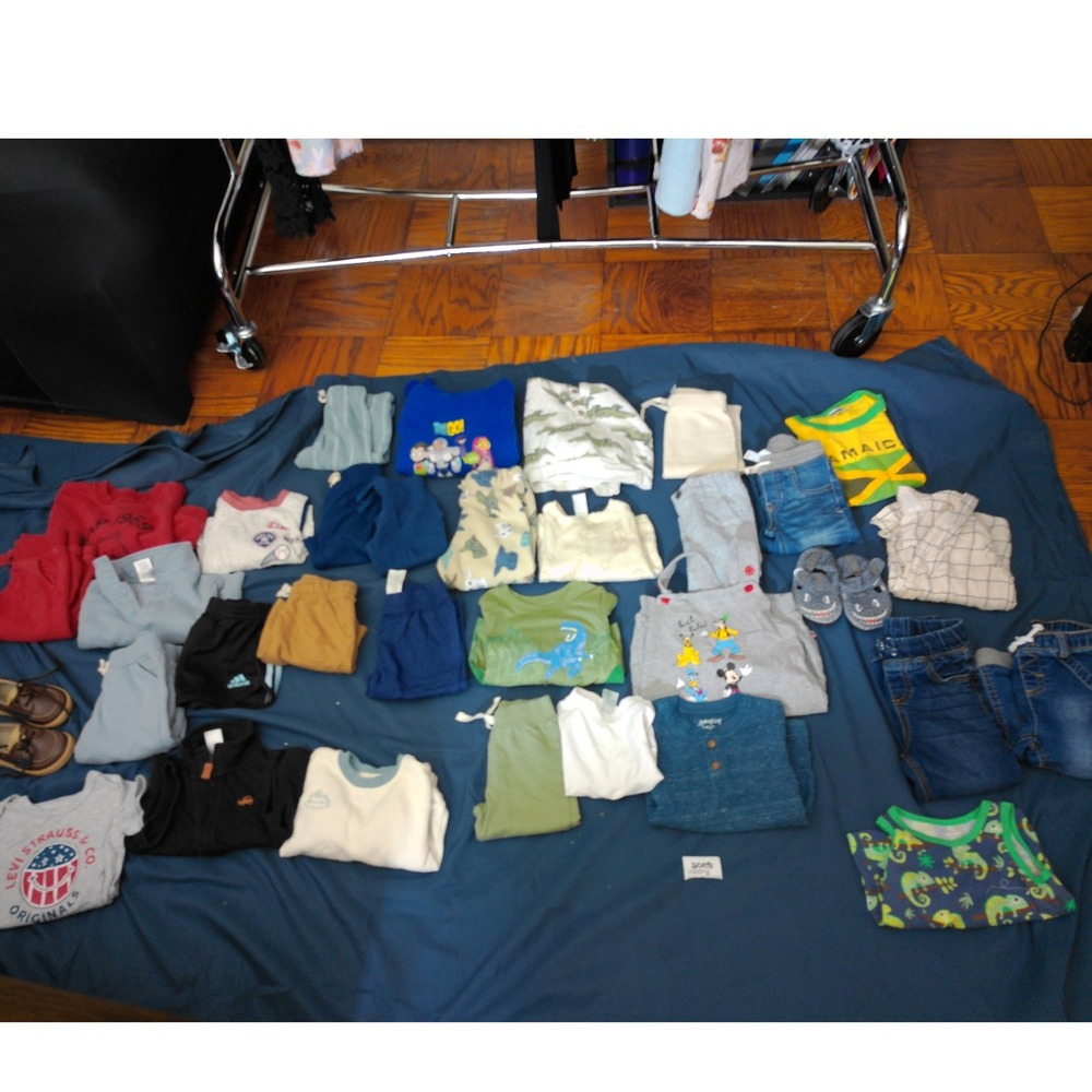 Baby Boys Mixed Clothing Lot 9m-2T Multicolor Vtg Inspo 35pc+ Bundle Essentials